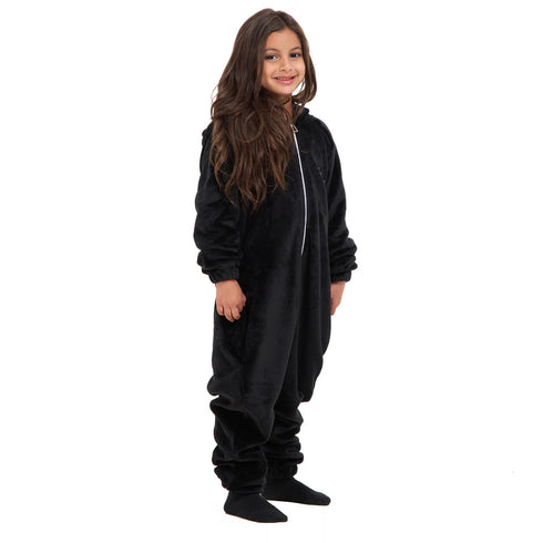 Snuggs Kids Blanket Onesie Black هلال رمضان